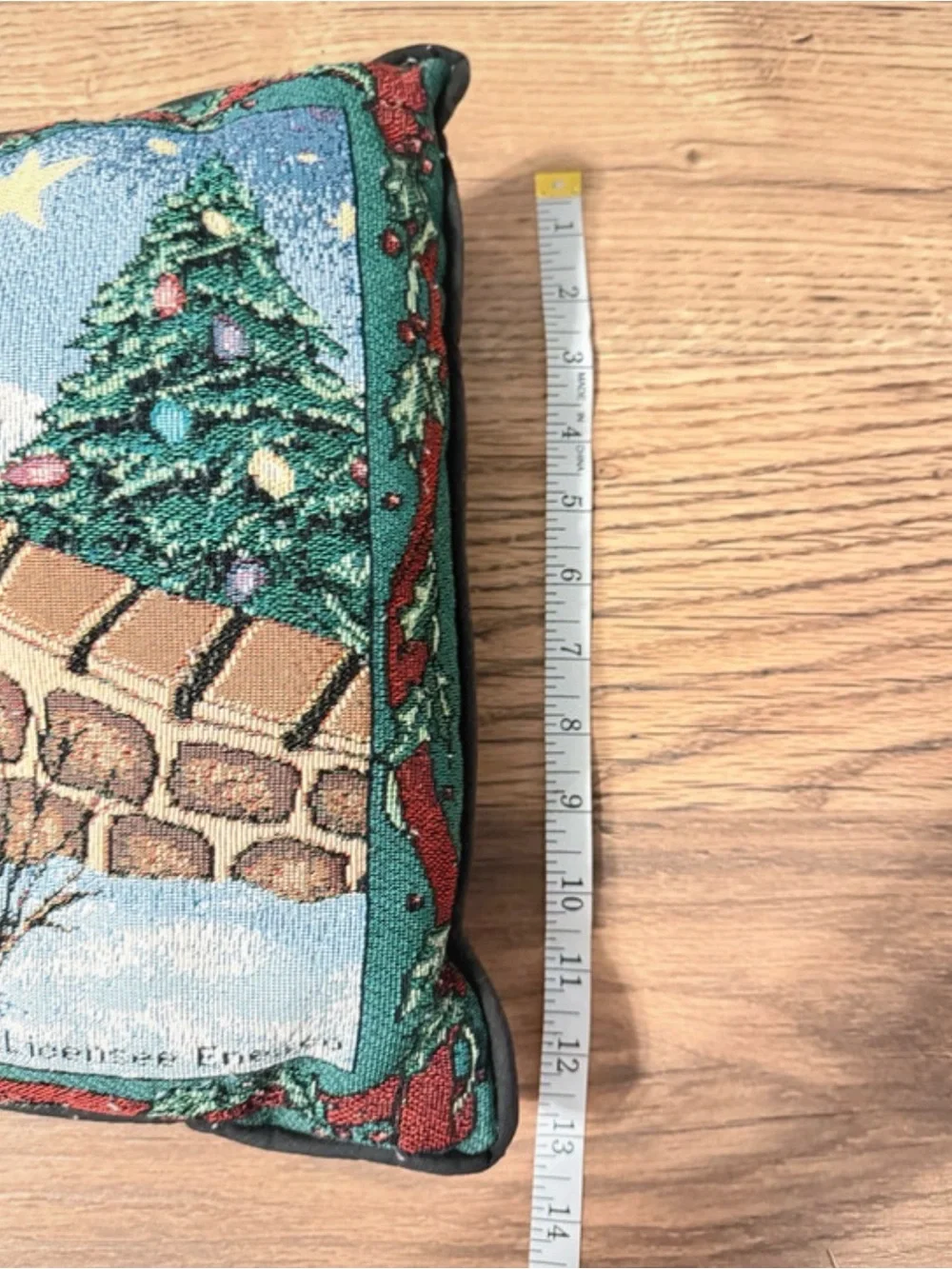 Vintage 1998 Priscilla Hillman designed Enesco Winter Bear themed Pillow